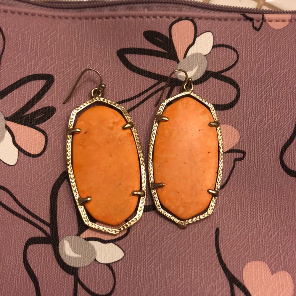 Peach Kendra Scott Earrings